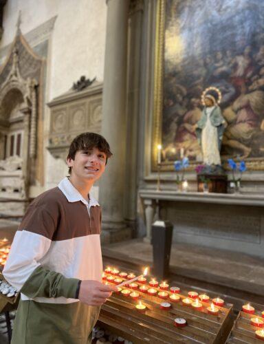 Will lighting a candle at Santa Croce Basilica 